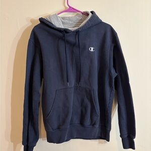 Champion Dark Blue and Gray Hoodie